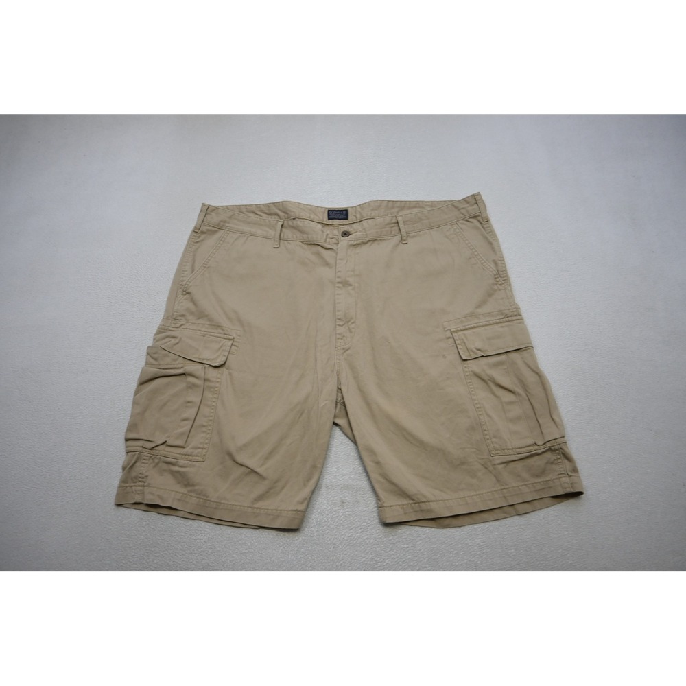 Levi Strauss & Co Cargo Shorts Mens 46 Tan Khaki Rugged Good Cotton Twill